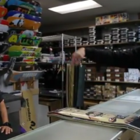 Skateboarding battle